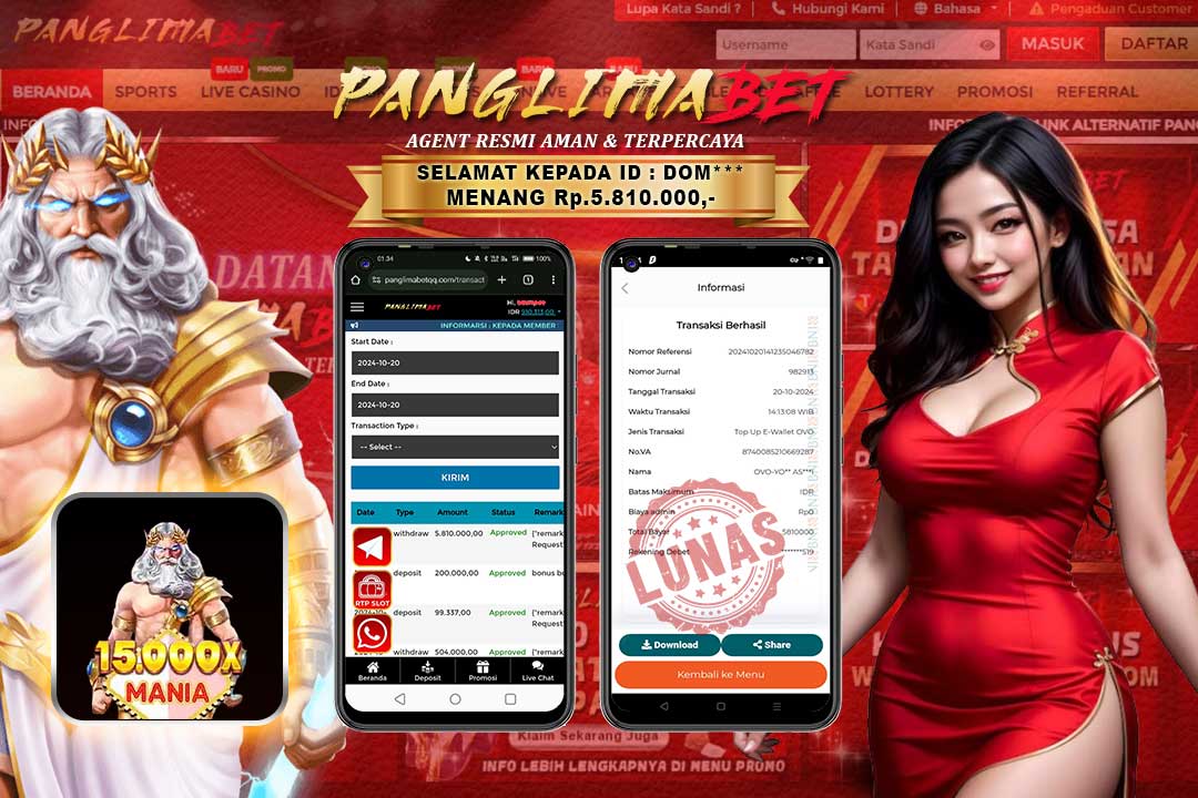 Panglimabet – Menang di Gate Of Olympus 15000x Pragmatic Play