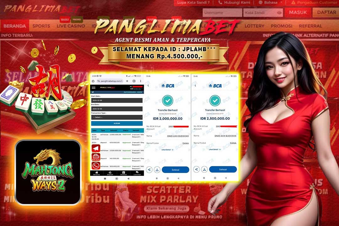 Panglimabet – Menang di Mahjong Ways 2 Pg Soft