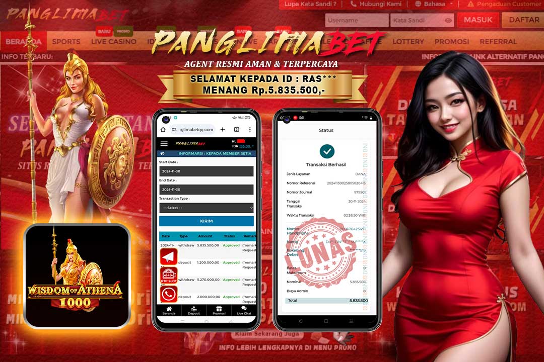 Panglimabet – Menang di Wisdom Of Athena 1000 Prgamaticplay